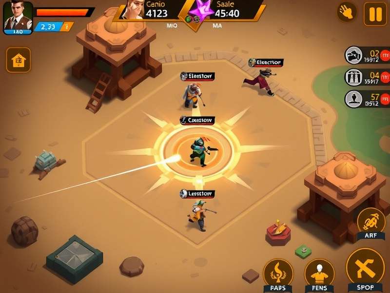 Desert Clash Masters gameplay screenshot showing players in combat